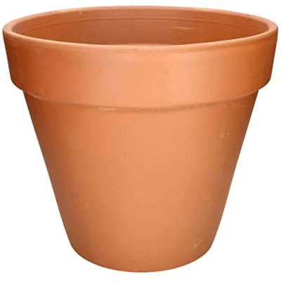 Afbeelding van KOTARBAU® Bloempot, terracotta, diameter van 39 cm, met rand, voor binnen en tuin