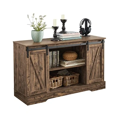 Afbeelding van SoBuy FSB60 N Commode met schuifdeuren, keukenkast, gangkast, tv kast, afmetingen: ca. 120 x 70 40 cm