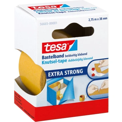 Afbeelding van Dubbelzijdige plakband Tesa knutseltape 38mmx2.75m