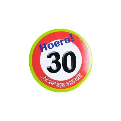 Image de Bouton Small 30 ans Signe de la route par unité