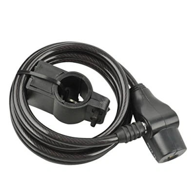 Image de FISCHER FAHRAD 85849 Câble antivol noir fermeture à clé