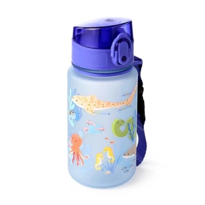 Afbeelding van Drinkfles Kind Mariniverse Zeeleven Pop Top Ecozen 18x6.5cm