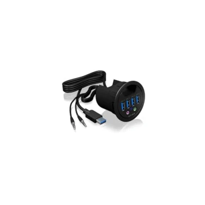 Afbeelding van ICY BOX USB C (USB 3.2 Gen 2) multiport hub 6 poorten Zwart