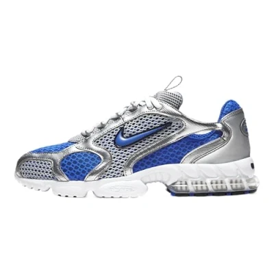 Afbeelding van Nike Air Zoom Spiridon Cage 2 Sneakers voor heren, Metallic Silver Varsity Royal