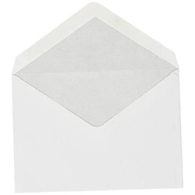 Afbeelding van Doos met 500 witte enveloppen C6 114 x 162 80 g/m² rubber