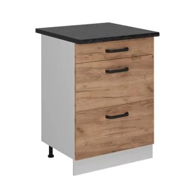 Afbeelding van Vicco Keukenkast R Line Goldkraft eiken 60 cm AP antraciet