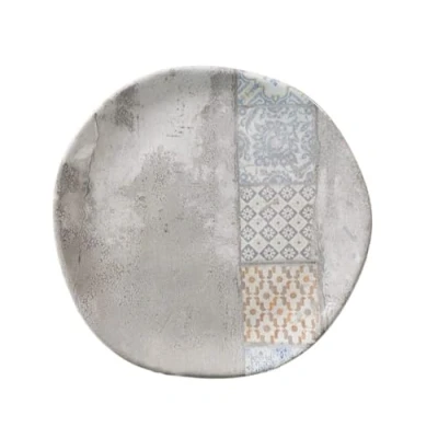 Afbeelding van H&amp;h set 12 piatti frutta malaga in stoneware decorato cm 20