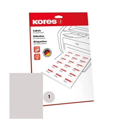 Afbeelding van Etiket Kores ILK 210x297mm recht doos a 25 vel 1 per