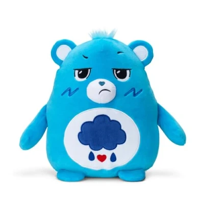 Afbeelding van Care Bears Grumpy Squishes 25 cm uniek pluche speelgoed, verzamelbare en zachte beer voor kinderen, ideaal jongens meisjes vanaf 4 jaar