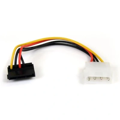 Image de StarTech.com 6in 4 Pin Molex to Right Angle SATA Power Cable Adapter adaptateur secteur 15 cm