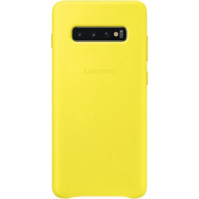 Afbeelding van Galaxy S10 Plus Leren Hoesje EF VG975 Geel Samsung Smartphone Hoesjes Geen Verzendkosten &amp; Morgen In Huis