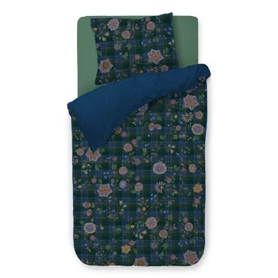 Afbeelding van Dekbedovertrek Pip Studio Flores Felices Donker Blauw
