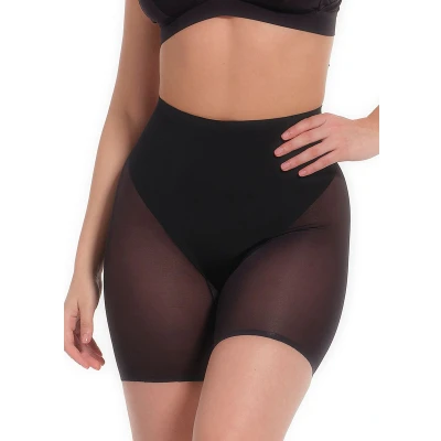 Afbeelding van MAGIC Bodyfashion dames Sheer and Sexy corrigerende short met mesh in de kleur Zwart, maat: S