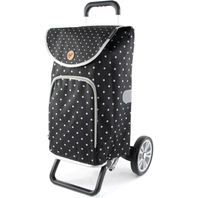 Afbeelding van Andersen Shopper MANUFAKTUR Boodschappentrolley Alu Star Ole 41L Black Zwart 111cm