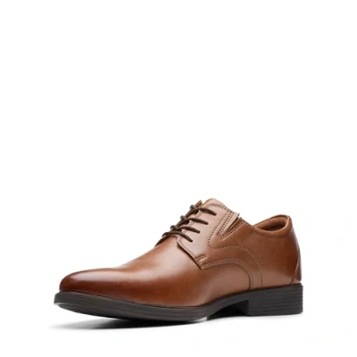 Afbeelding van Clarks Whiddon Plain Oxford schoenen voor heren, Donkerbruin leer