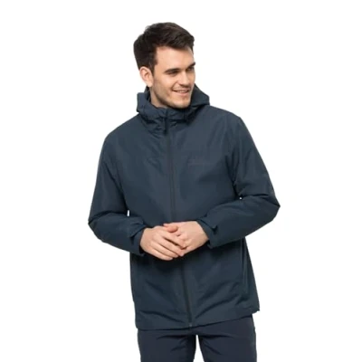 Afbeelding van Jack Wolfskin Taubenberg 3IN1 Outdoorjas, Heren, Maat: XL, Night blue