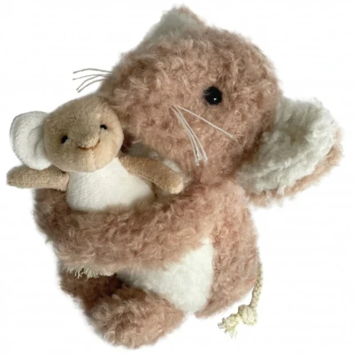Afbeelding van Egmont toys knuffelmuis camelia met baby 12 cm