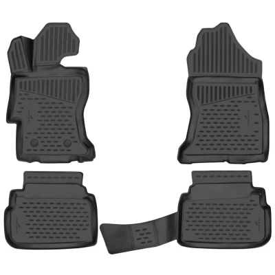 Afbeelding van WALSER XTR 75232 Vloermatset Rubber voor en achter Zwart Op maat gemaakt