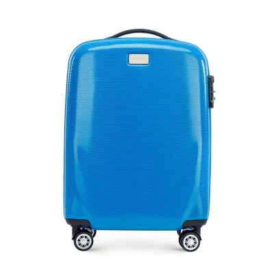 Afbeelding van WITTCHEN PC Ultra Light Bagagekoffer van polycarbonaat, vier wielen, TSA cijferslot, telescoopsteel aluminium, Blauw, Handbagage