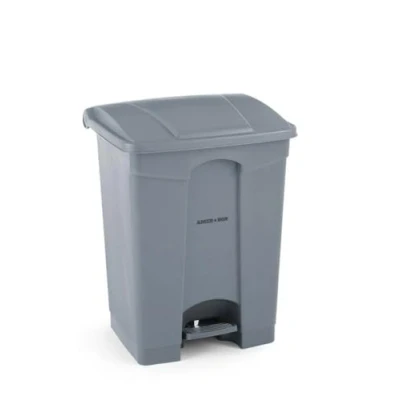 Afbeelding van AmerBox Pedaalemmer 68L lichtgrijs polypropyleen 490x410x660mm