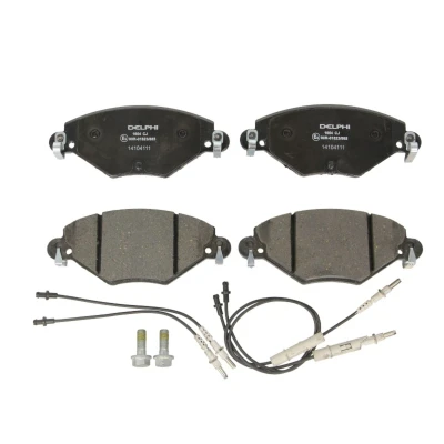 Afbeelding van DELPHI LP1654 Remblokkenset Incl. slijtage waarschuwingscontact Met anti kreukplaat toebehoren CITROËN: C5 I Hatchback, II Hatchback