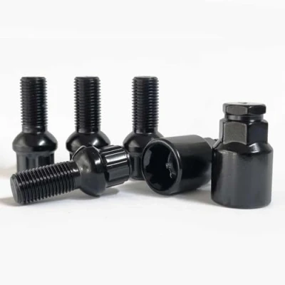 Afbeelding van TRACER M14 x 1,5 27 mm kogelkop R13 zwart met 2 adapters compatibel Audi, VW, Seat, Skoda