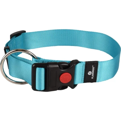 Afbeelding van Hond Halsband Ziggi Turkoois XL 55 75cm 40mm