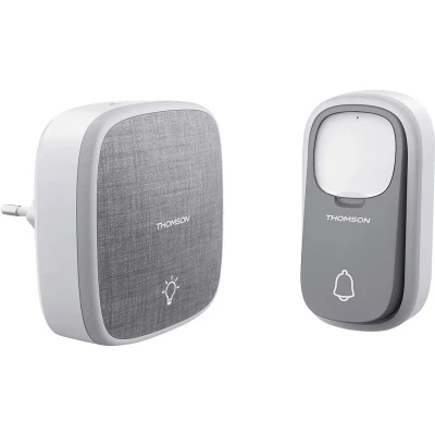 Afbeelding van Thomson 513133 draadloze deurbel met kinetische knop en plug in ontvanger