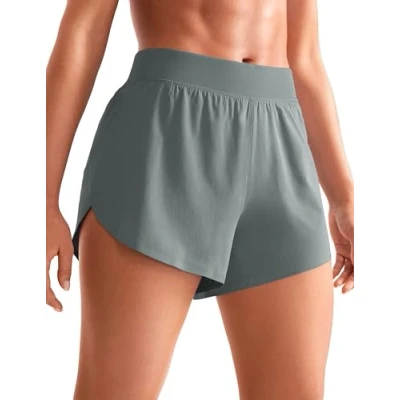 Afbeelding van CRZ YOGA Hardloopshort voor dames met hoge taille, sneldrogend