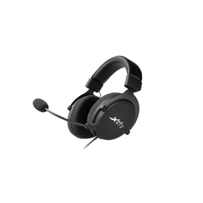 Afbeelding van Xtrfy H2 Professionele gaming headset, geoptimaliseerd voor esports sport, extra grote oorkussens met traagschuim oorkussens, afneembare microfoon, gevlochten kabel, zwart