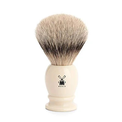 Afbeelding van Muhle scheerkwast dassenhaar CLASSIC wit L