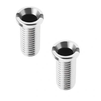 Afbeelding van Set van 2 mandschroeven voor gootsteen, M12 x 25 mm, holle schroef roestvrij staal 304, wastafelzeef, keuken (zilver)