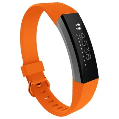 Afbeelding van FitBit Alta HR siliconen bandje met gesp Maat: Large Oranje