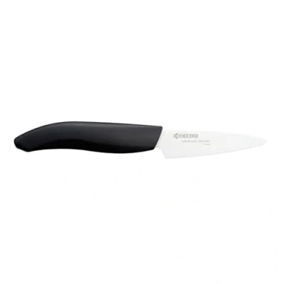 Image de Petit couteau d’office, lame blanche 7,5 cm manche noir KYOCERA