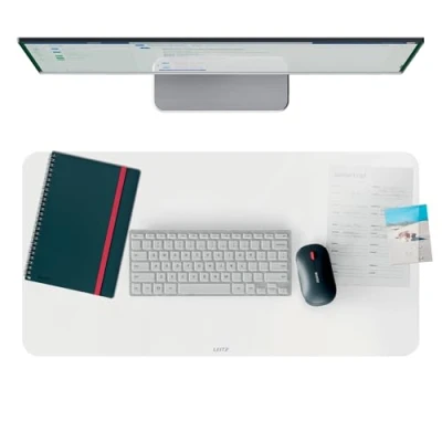 Afbeelding van Leitz Grote Bureau Onderlegger 70x36 cm Anti slip en Waterdicht Bureaumat voor Toetsenbord &amp; Muis Transparant