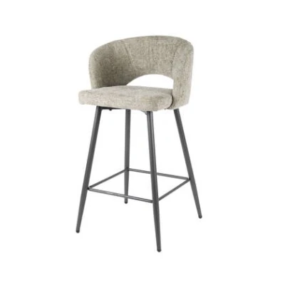 Afbeelding van Giga Meubel Barstoel Zand 51x50x94cm Salon Tissee Set van 2