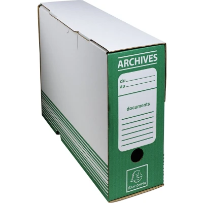 Afbeelding van Exacompta 261003H 50x Boite archive d100 couleur vert
