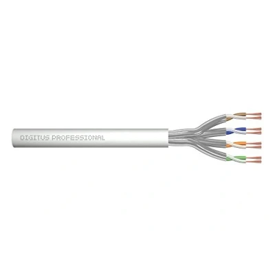 Image de DIGITUS Professional Câble en vrac 305 m U / FTP (Paire torsadée blindée) CAT 6a sans halogène bloqué gris