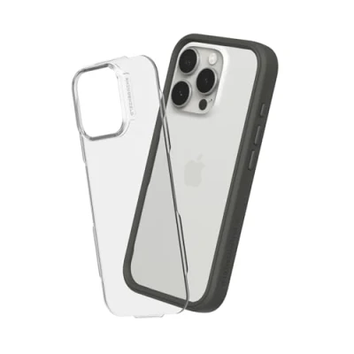 Afbeelding van RHINOSHIELD Hoesje compatibel met [iPhone 16 Pro] Mod NX personaliseerbare dunne bescherming schokabsorberende technologie [BPA vrij] grafiet
