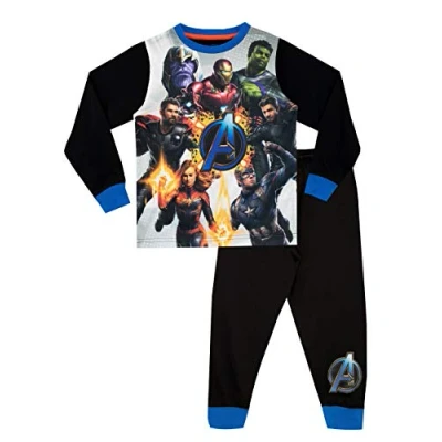 Afbeelding van Marvel Pyjamaset Avengers jongens, zwart, 7 8 jaar, zwart.