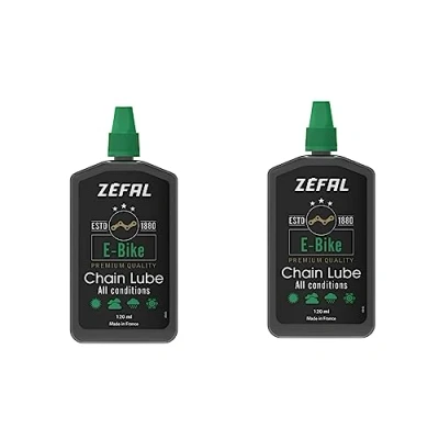Afbeelding van Zéfal set E Bike Chain Lube van twee flessen smeermiddel voor elektrische fietsketting fietsvet 120 ml per fles