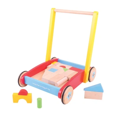 Afbeelding van Bigjigs Toys Houten Loopwagen