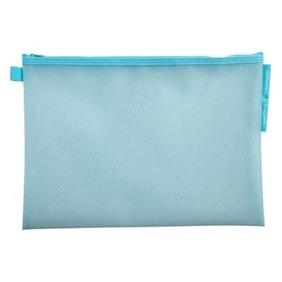 Afbeelding van Exacompta Ref. 37150E Pak van 3 EVA zachte plastic ritszakken A4 formaat Voor het opbergen benodigdheden, beauty accessoires verschillende kleuren
