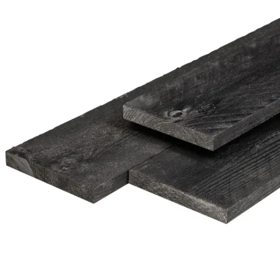 Afbeelding van Plank douglas zwart geimpregneerd 1,6x14,0x400 cm Tuindeco