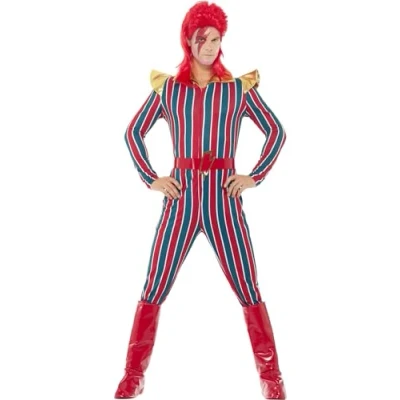 Afbeelding van Smiffy&#039;s Science Fiction &amp; Space Kostuum Bowie Oddity Man Rood XL Carnavalskleding Verkleedkleding