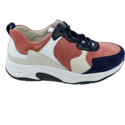 Afbeelding van Gabor rollingsoft sensitive 46.916.28 dames rollende wandelsneaker multikleur maat 38 (EU) 5 (UK)