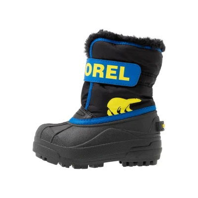 Afbeelding van Sorel Childrens Unisex Snowboots voor kinderen, Maat: 30, Black/super blue Kunststof/ textiel
