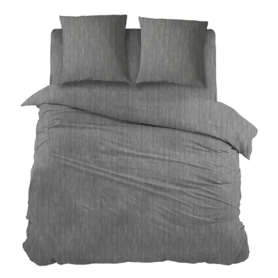 Afbeelding van Snoozing Brigitte Dekbedovertrek Lits jumeaux 240x200/220 cm + 2 kussenslopen 60x70 Antracite