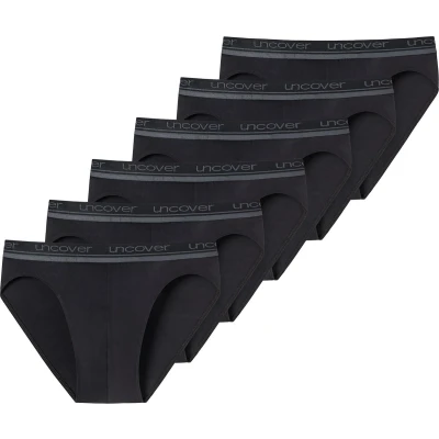 Afbeelding van uncover by Schiesser 6ER PACK RIO SLIP Serie Logobund Slip, Heren, Maat: XXL, Schwarz