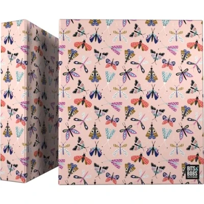 Afbeelding van Grafoplás Ordner, A4, 4 ringen, gemengd, 40 mm, Butterfly Bits&amp;Bobs Pop Up Desing, perfect schoolmateriaal, hardcover, karton, FSC gecertificeerd